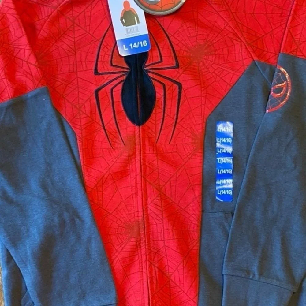 Spider-Man Youth Full Zip Hoodie Large (14/16)‎